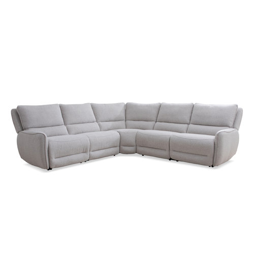 Hokku Designs Ignazia 6 Piece Upholstered Power Reclining Sectional Wayfair